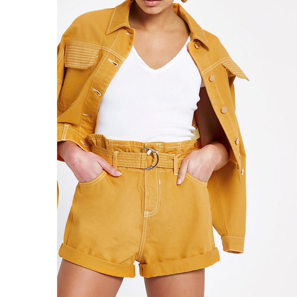 River Island Paper Bag Shorts